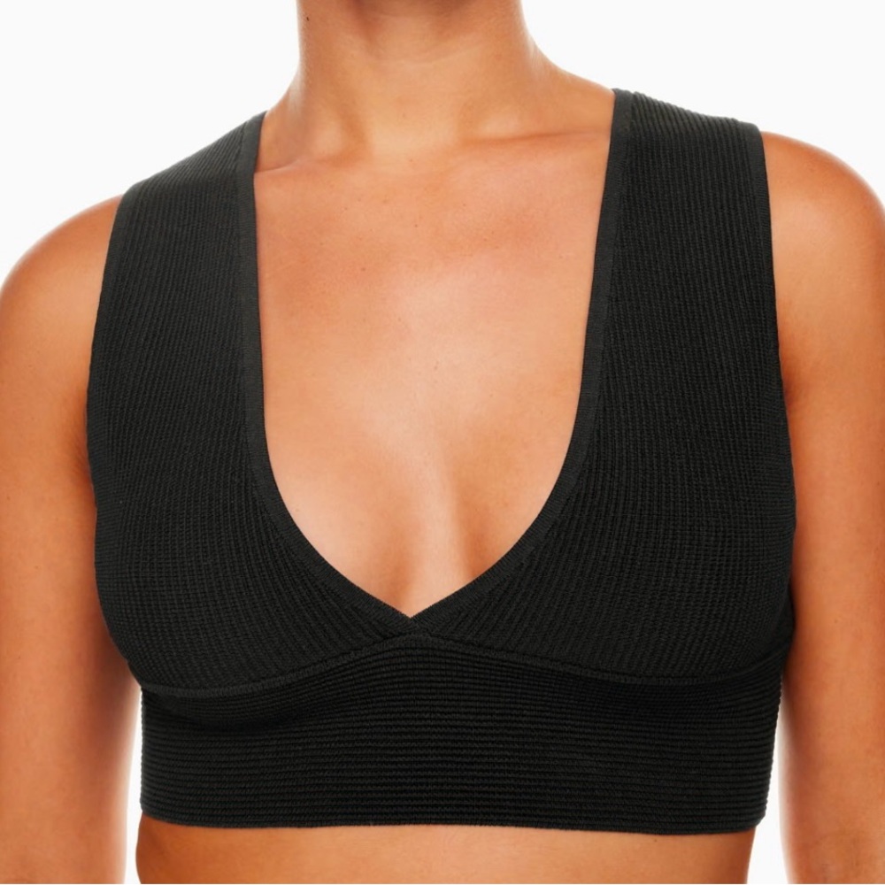 Aritzia Babaton Sculpt Knit Deep V Tank - Picture 2 of 4